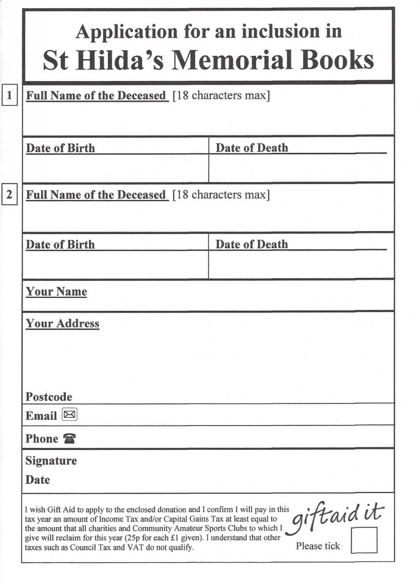 st hilda ashford application form