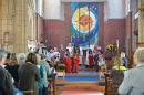 Brownies, Rainbows and Guides taking part in the Harvest Festival